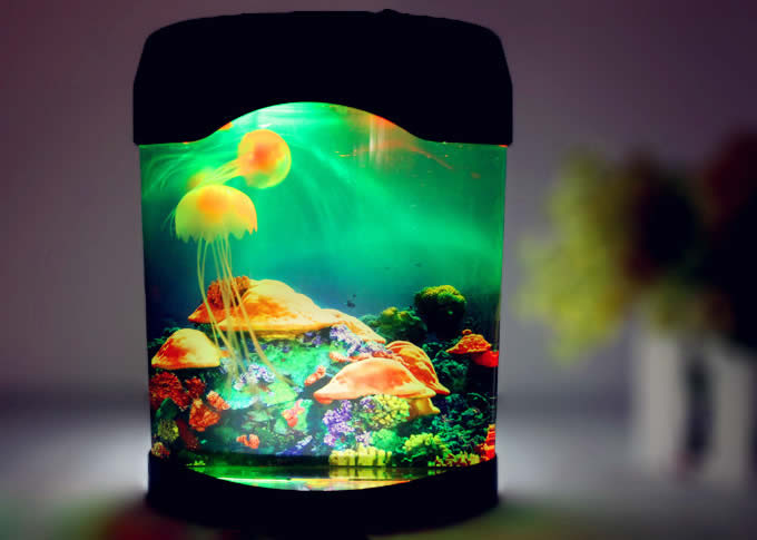 Glowing Effect Artificial Jellyfish Aquarium 