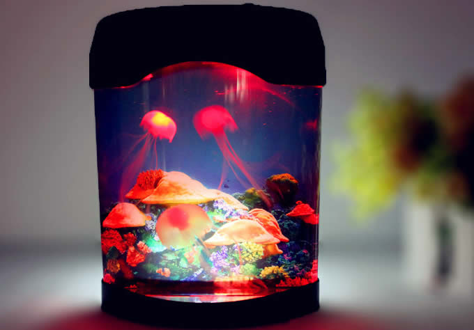 Glowing Effect Artificial Jellyfish Aquarium 