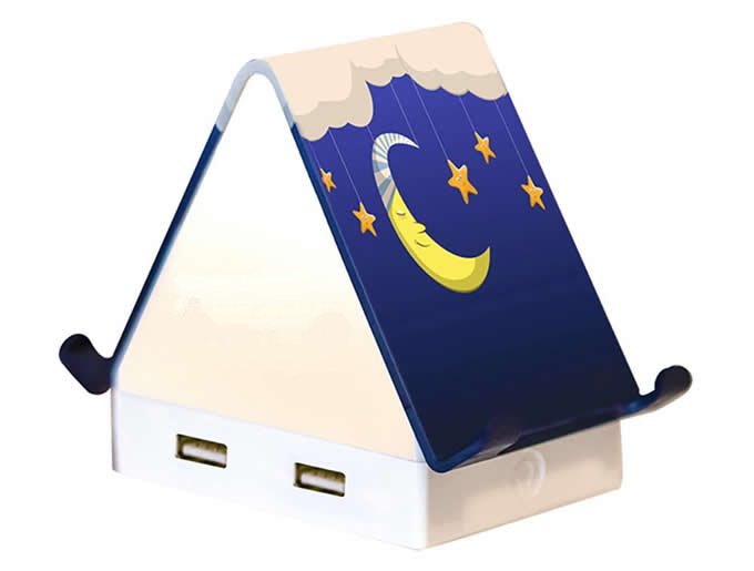 House Shaped USB Hub Night Light 