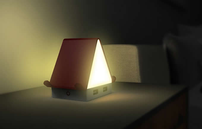 House Shaped USB Hub Night Light 