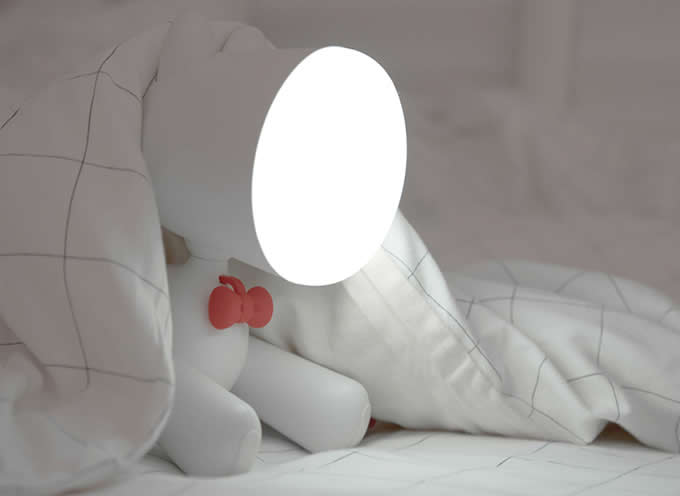 Lovely Dog Night Light Children Bedroom Decor LED Lamp 