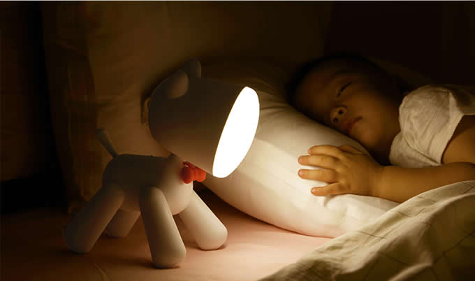Lovely Dog Night Light Children Bedroom Decor LED Lamp 