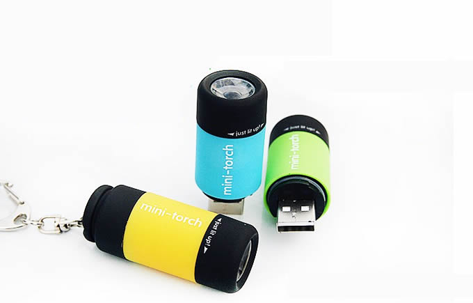 Mini USB Rechargeable LED Flashlight