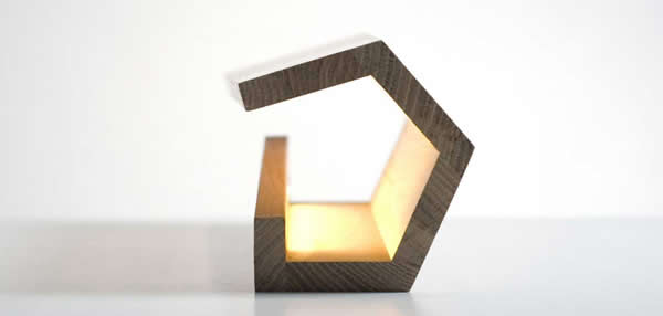  Modern Bamboo  Wooden USB Beside Desk Table Lamp  