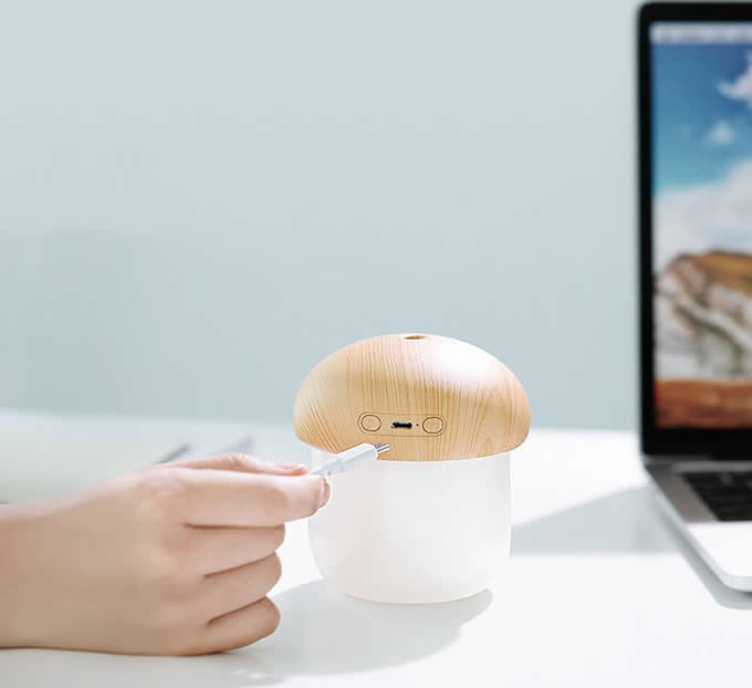 Mushroom Shaped Night Light Humidifier 