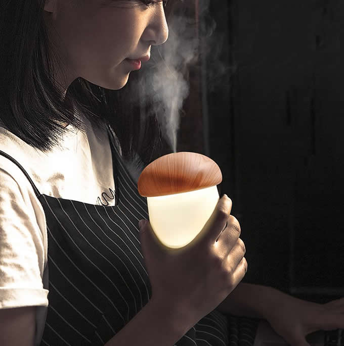 Mushroom Shaped Night Light Humidifier 