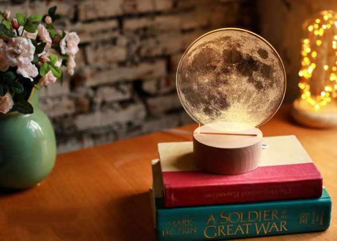  Optical Illusion 3D Moon Deco Light/LED Lamp/Night Light