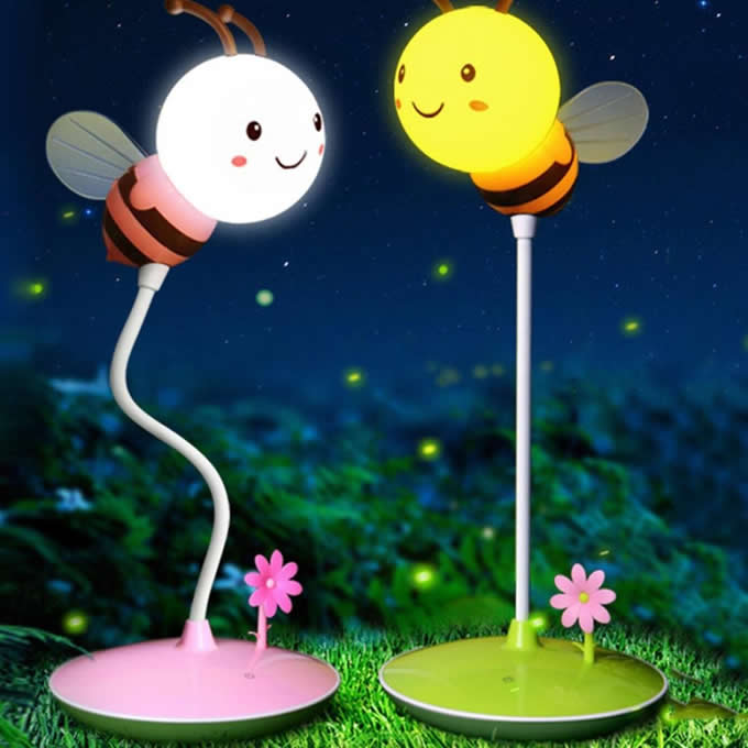   Portable Bee Rechargeable Led Night Light with Wireless Remote Control