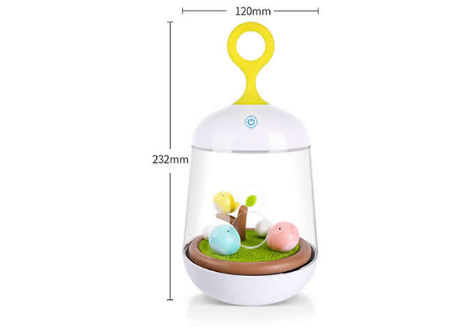 Portable Bird Rechargeable Colorful Led Night Light 