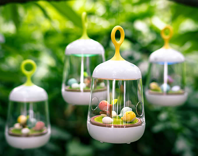 Portable Bird Rechargeable Colorful Led Night Light 