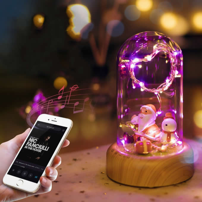   Portable LED Night Light Bottle Bluetooth Speaker 