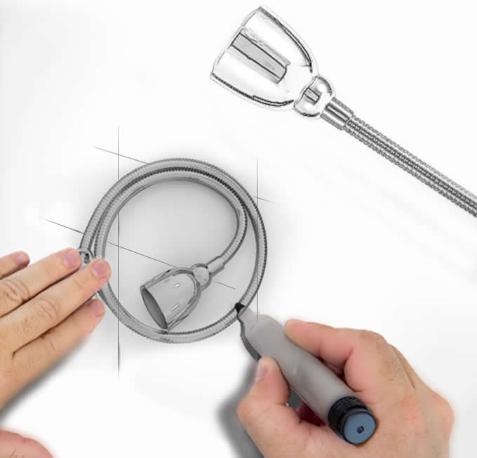 Portable USB Adjustable Flexible Keyboard LED Light Lamp