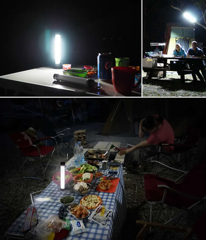   Portable USB Waterpoof Retractable Camping Light