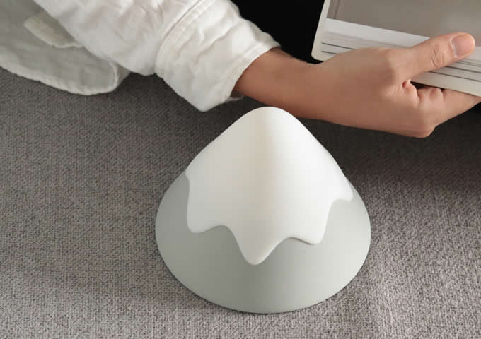  Rechargeable Adjustable Brightness, Touch & Sound Control Cone  Night Light Bedside Lamp