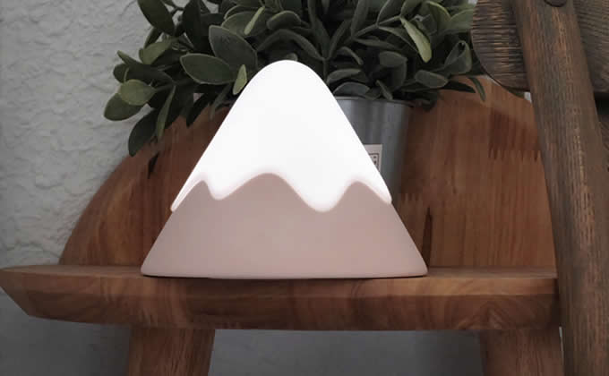  Rechargeable Adjustable Brightness, Touch & Sound Control Cone  Night Light Bedside Lamp