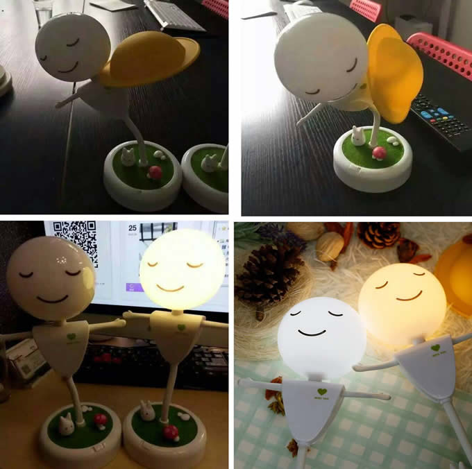   Rechargeable Cartoon  Scarecrow LED Lamp Light 