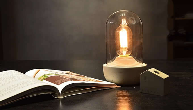 Retro Concrete Table Light Lamp