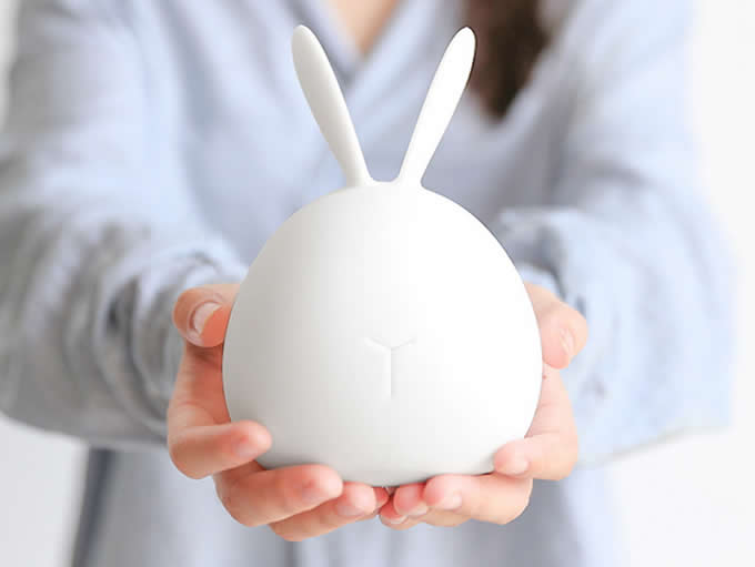  Silicone LED Rabbit  Bunny Sensor Touch Night Light