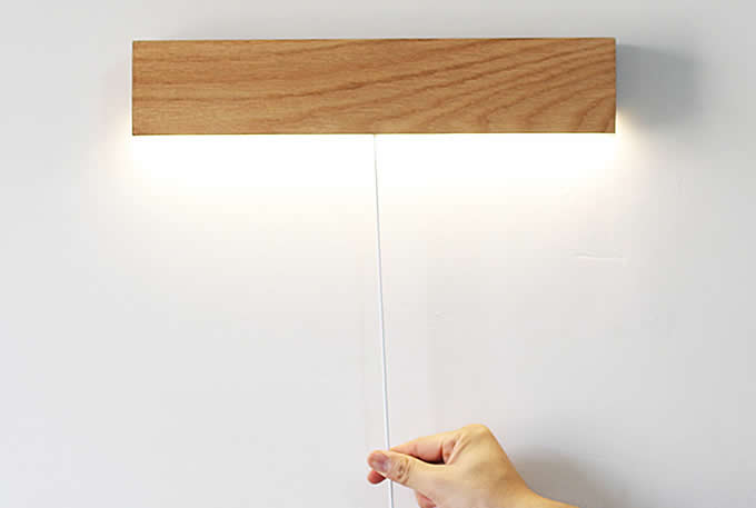 Solid Wood LED Bedside lamp Wall Lamp 