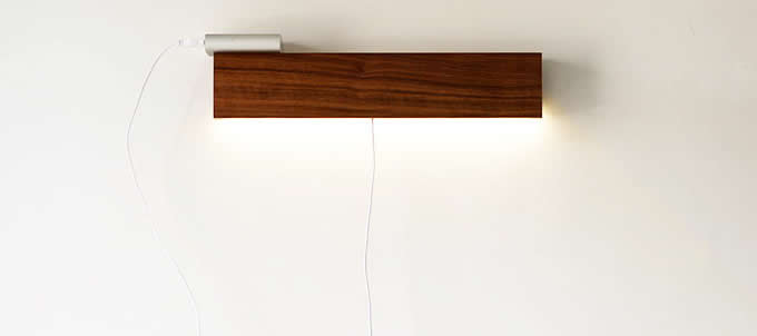 Solid Wood LED Bedside lamp Wall Lamp 