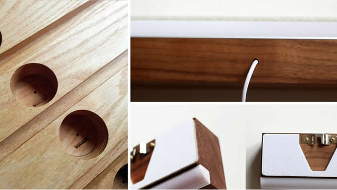 Solid Wood LED Bedside lamp Wall Lamp 