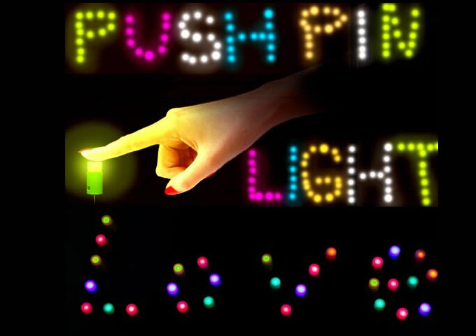 Tiny Push Pin LED Light