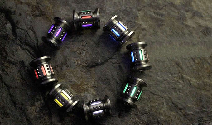 Tritium Nite Self-Luminous Pendant Keychain Light