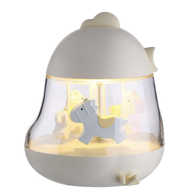 USB Merry-Go-Round Music Lamp Decor  Night Light