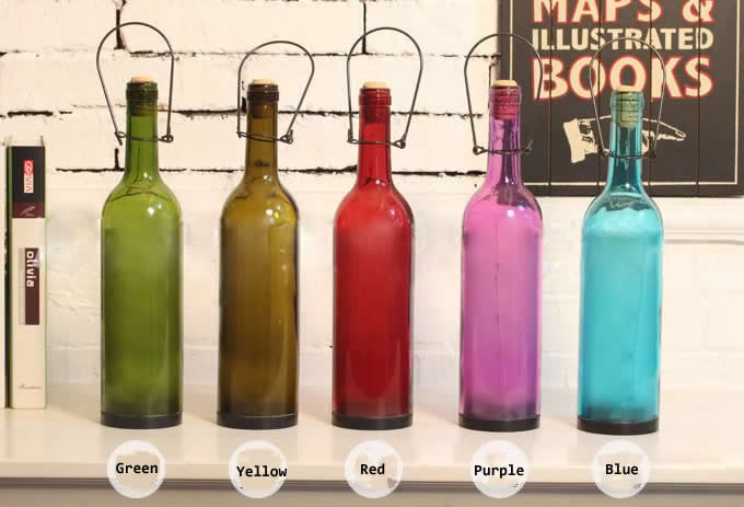 USB Operated  String Lights in Glass Bottle