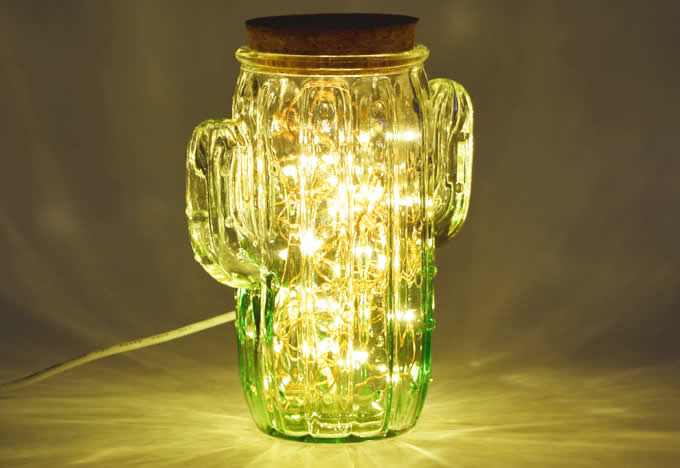   USB Powered Led String Lights in Glass Bottle