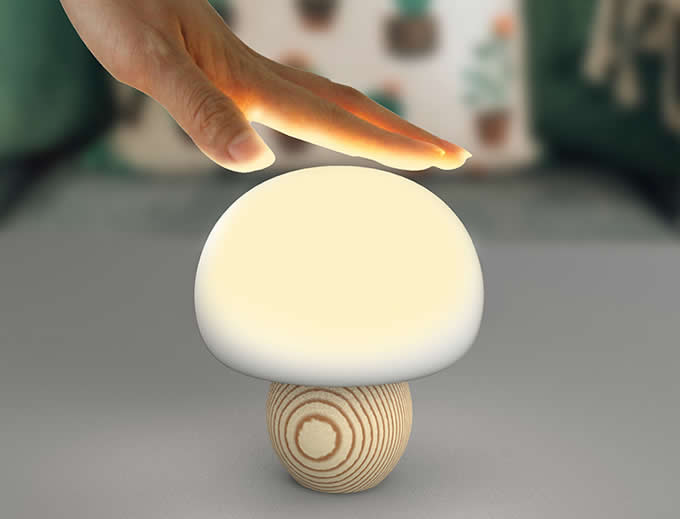  USB Rechargeable Baby LED Mushroom Night Lamp