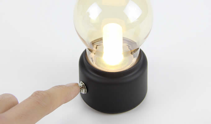 USB Rechargeable Bulb Desk Lamp with Base