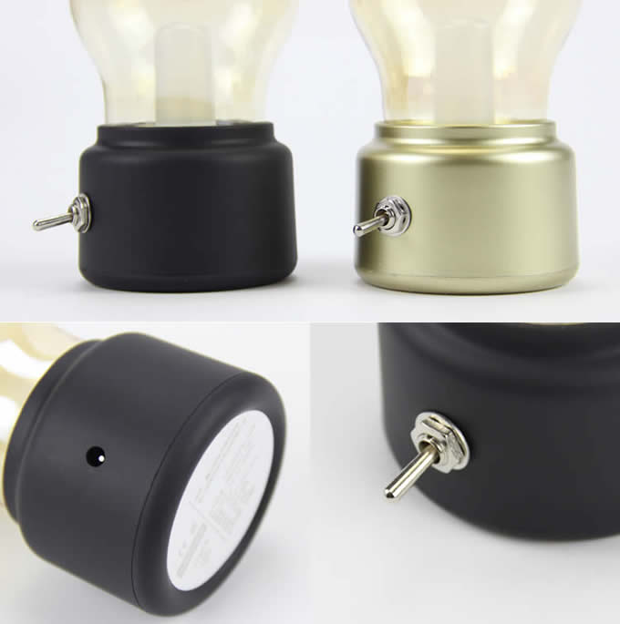 USB Rechargeable Bulb Desk Lamp with Base