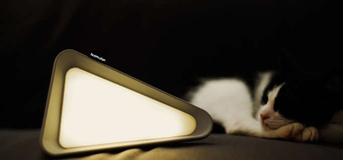  USB Rechargeable Triangle LED Table Lamp