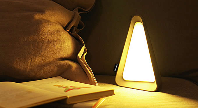  USB Rechargeable Triangle LED Table Lamp