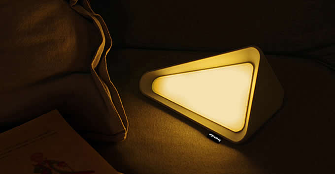  USB Rechargeable Triangle LED Table Lamp