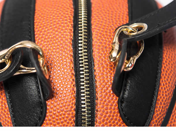 Creative basketball shape round handbag shoulder bag