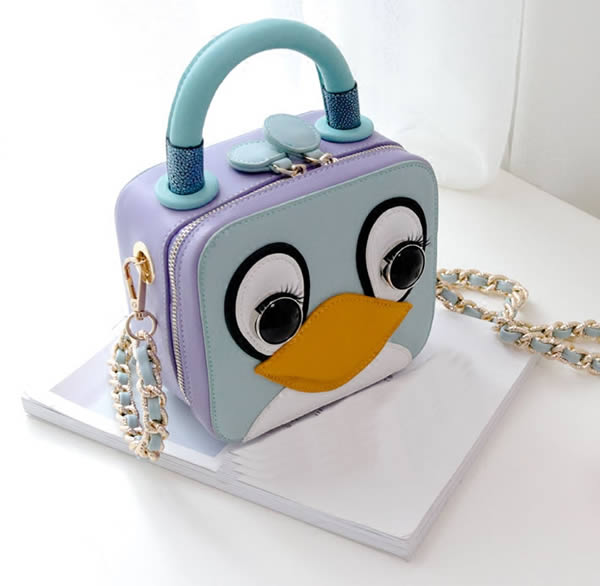 Cute Little Penguin Square Shoulder Bag handbag