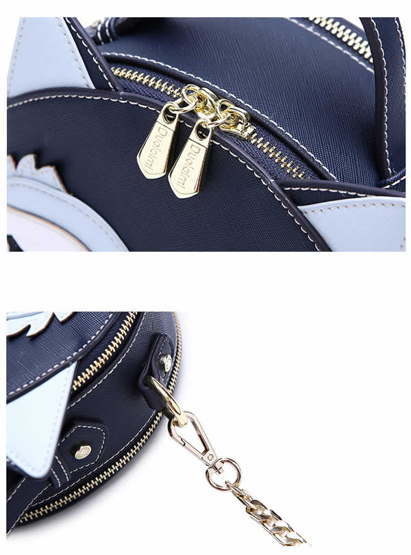 Fashion cute cartoon owl round handbag shoulder bag