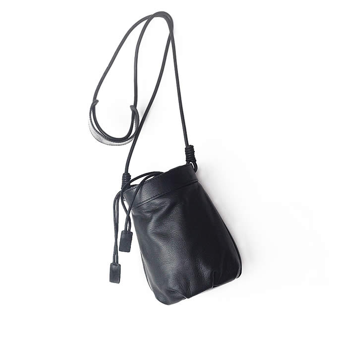 Handcrafted Leather Cylinder Shoulder Bag