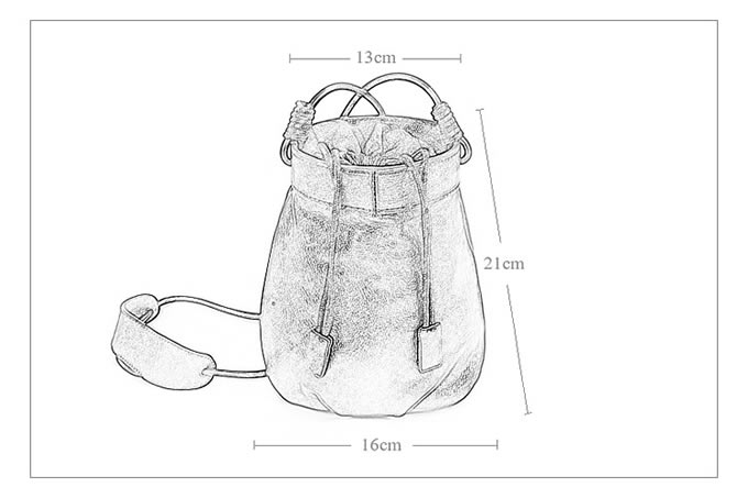 Handcrafted Leather Cylinder Shoulder Bag