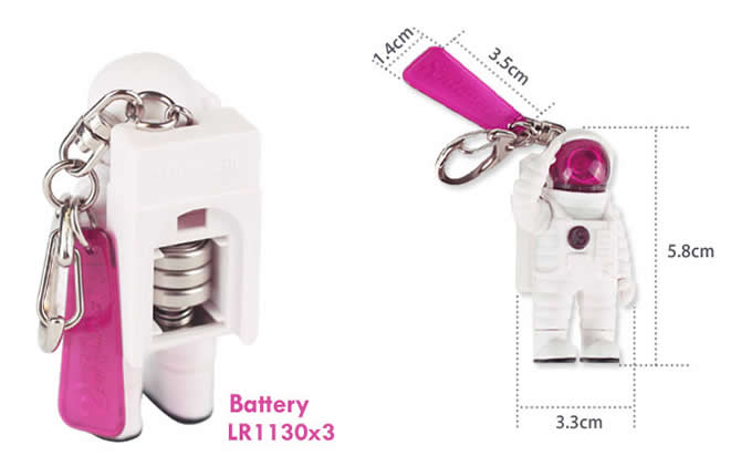 Astronaut key chain Light 