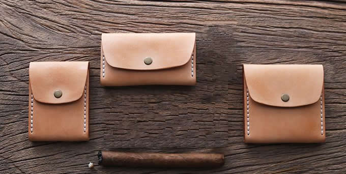  Genuine Leather Cigarette Case