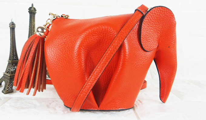   Genuine Leather Elephant Shoulder Bag