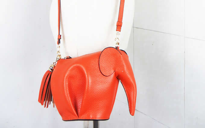   Genuine Leather Elephant Shoulder Bag