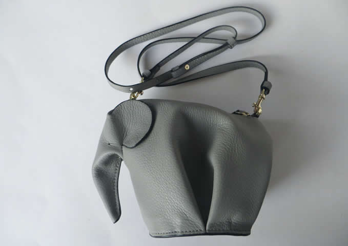   Genuine Leather Elephant Shoulder Bag