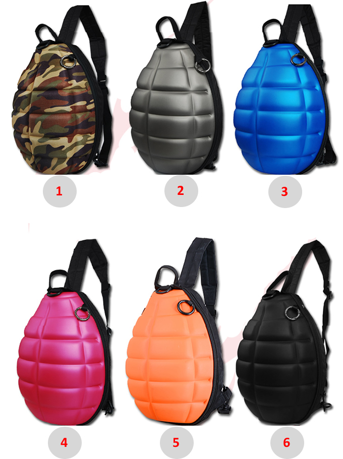 Grenade-Shaped Zipper Single Shoulder Bag