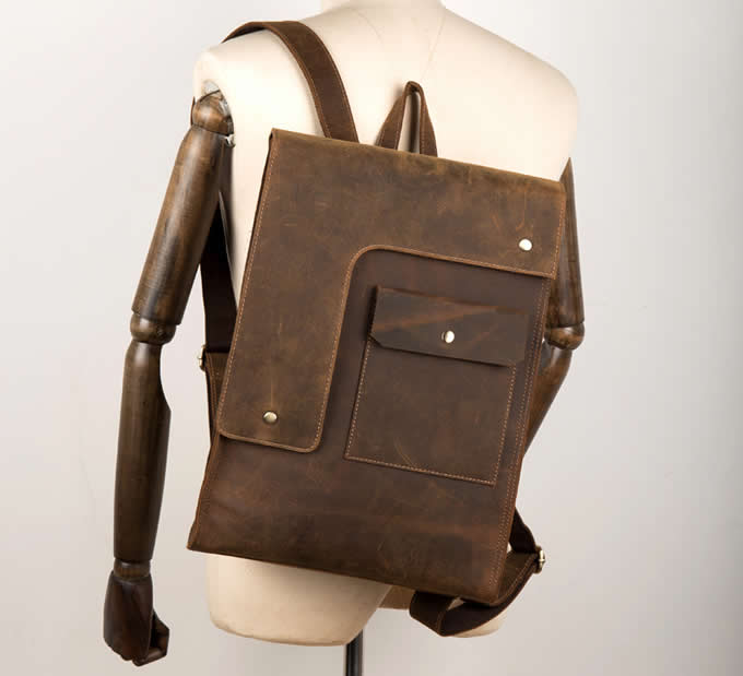  Handmade Genuine Leather Backpack 15