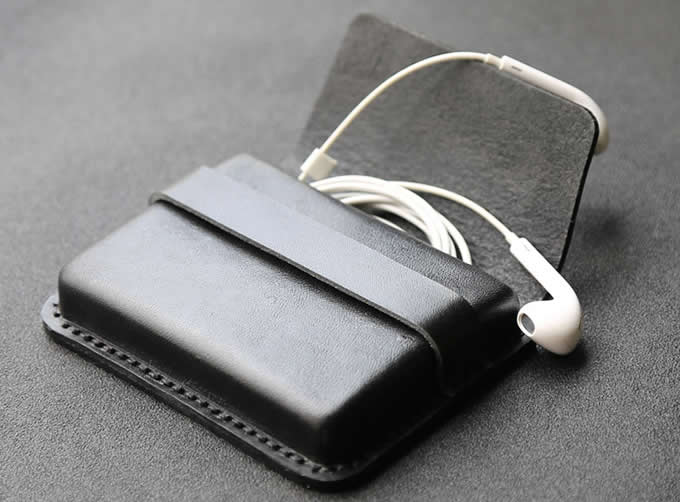 Handmade Genuine Leather Business Name Card Credit Card ID Holder Case Wallet  