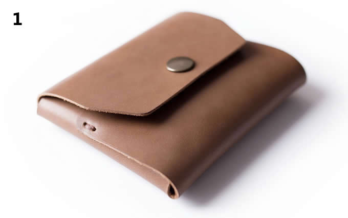    handmade Genuine  Leather Credit Card Holder